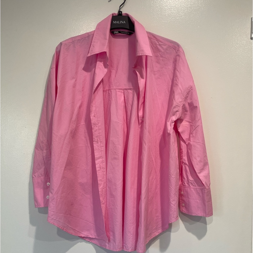 Zara basic shirt, Size S. Color pink. Great condition.